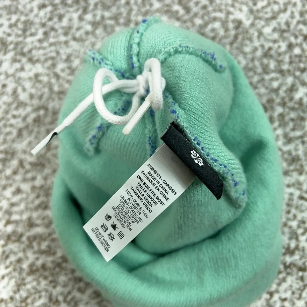 Nike Hat Beanie Mens One Size Green XC Cross Regionals Pom Winter Swoosh‎ Sports